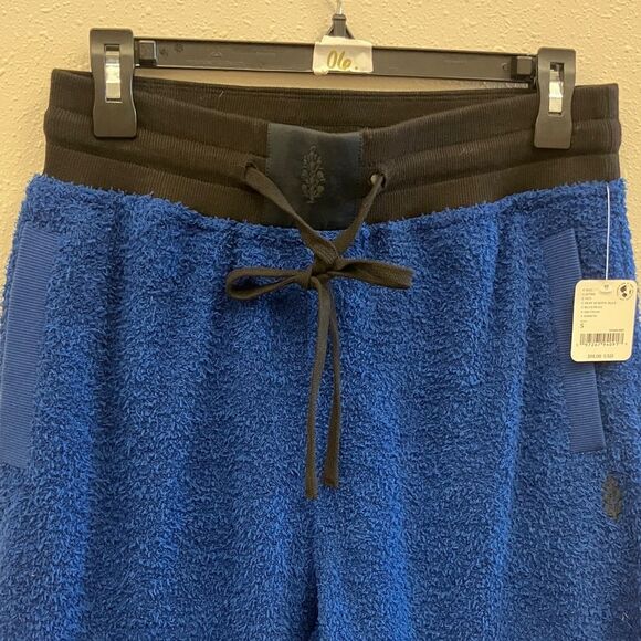 Free people movement cuddle up prep school blue Cozycore jogger pants NEW - Picture 3 of 13